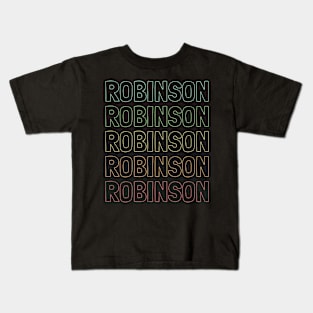 Robinson Name Pattern Kids T-Shirt